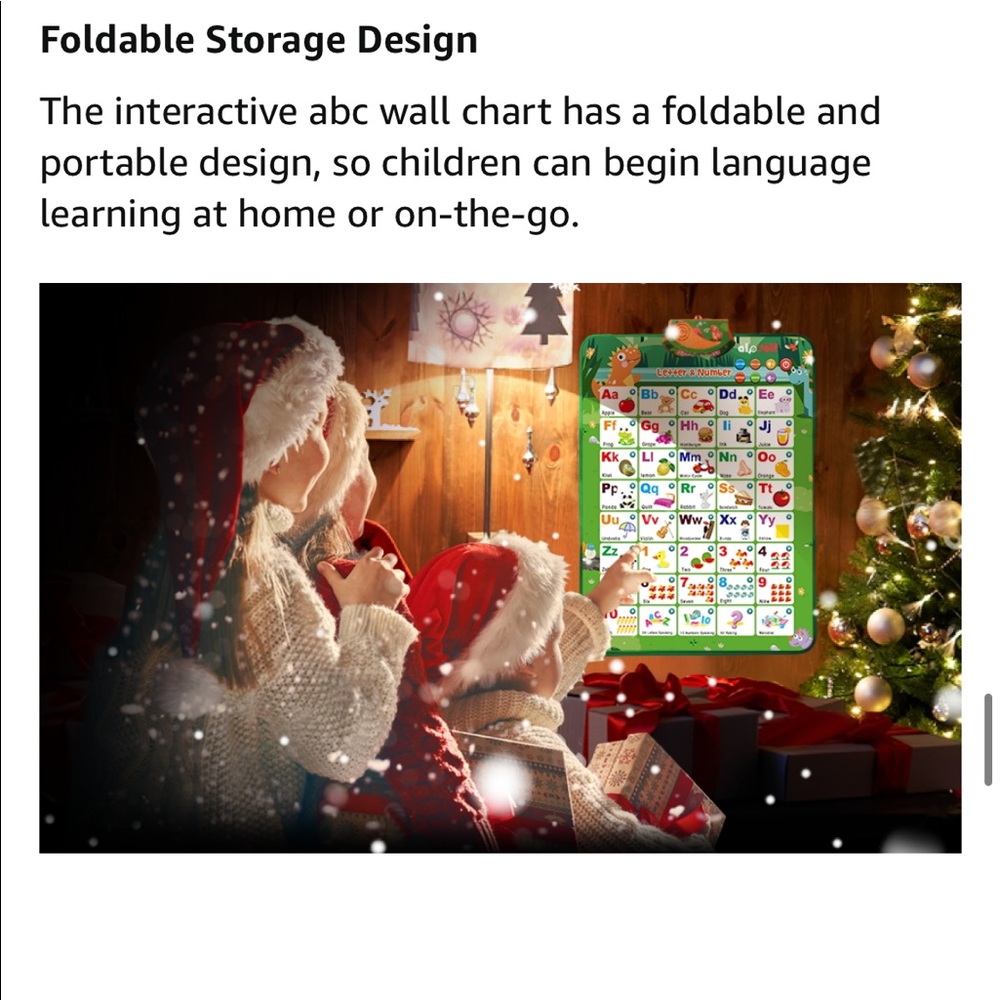 Interactive ABC & 123s Electronic Learning Charts Posters, Preschool Learning - Picture 8 of 13
